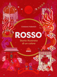 Rosso storia illustrata di un colore 