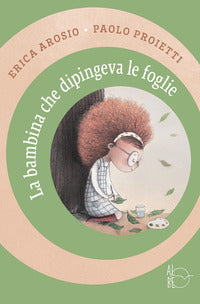 Bambina che dipingeva le foglie 