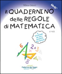 Quadernino delle regole di matematica. 