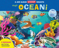 Mio album sticker gigante degli oceani con adesivi 