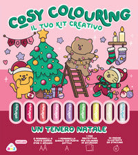 Tenero natale cosy coloring - con 9 pennarelli 