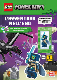 Avventura nell'end. lego minecraft - con minifigure ufficiale del cavaliere ender 