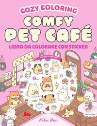 Comfy pet cafe' - cozy coloring 