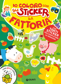Fattoria io coloro con gli stickers 