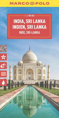 India sri lanka nepal bangladesh 1:2.500.000 