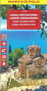 Albania e macedonia del nord 1:450.000 