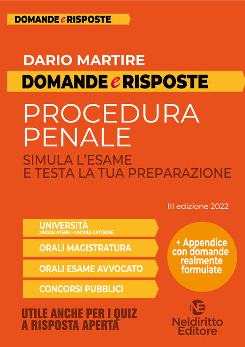 Procedura penale - domande e risposte 