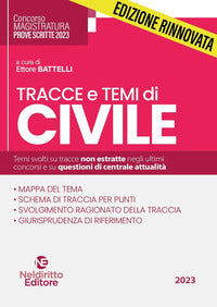 Tracce e temi di civile per il concorso in magistratura 2023 
