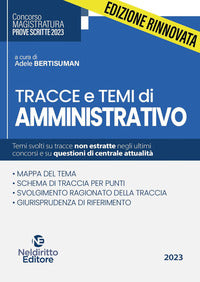 Tracce e temi di amministrativo per il concorso in magistratura 2023 