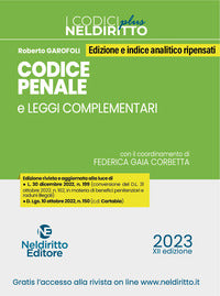 Codice penale 2023 e leggi complementari 