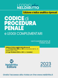 Codice di procedura penale 2023 e leggi complementari 