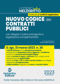 Nuovo codice dei contratti pubblici 2023 - commento al codice e agli allegati approvati 