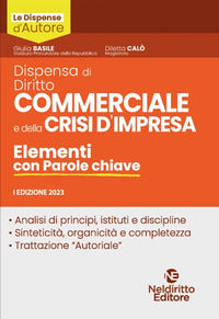 Dispensa di diritto commerciale e della crisi di impresa 