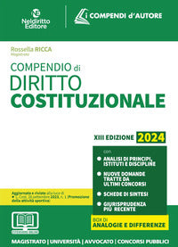 Compendio di diritto costituzionale 2024 