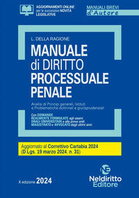 Manuale di diritto processuale penale - aggiornato al decreto correttivo cartabia 