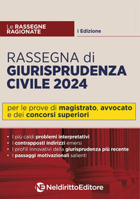 Rassegna di giurisprudenza civile 2024 - per le prove di magistro avvocato e dei concorsi superiori 