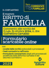 Nuovo diritto di famiglia aggiornato al decreto correttivo cartabia d.lgs. 31 ottobre 2024 