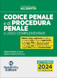 Codice penale e di procedura penale 2024 e leggi complementari 