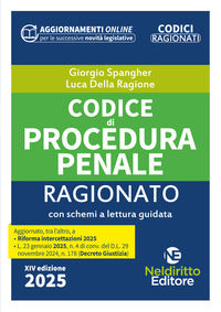 Codice di procedura penale 2025 ragionato 