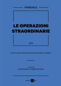 Operazioni straordinarie 2023 