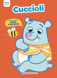 Cuccioli - color block disegni con bordi a rilievo 