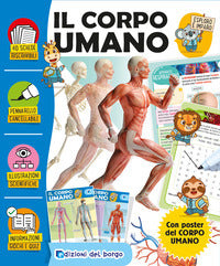 Corpo umano - esploro e imparo con pennarello cancellabile con poster 