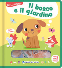 Bosco e il giardino - sticker di feltro 