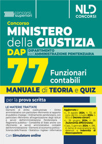 Concorso ministero della giustizia 77 funzionari contabili dap manuale 
