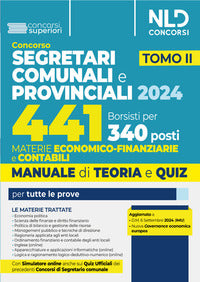 Concorso segretari comunali e provinciali 2024 - 441 borsisti 340 posti manuale e teoria 