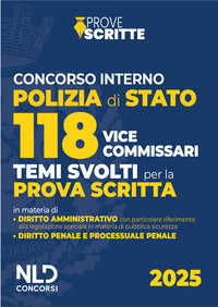 Concorso 118 vice commissari polizia di stato - temi svolti per la prova scritta 2025 