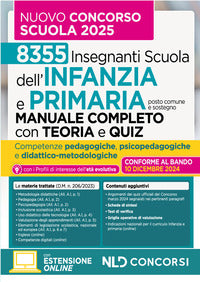 8355 insegnanti scuola dell'infanzia e primaria posto comune e sostegno manuale 