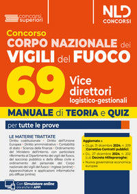 Concorso 69 vice direttori logistico-direzionali vigili del fuoco - manuale di teoria e quiz 