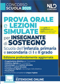 Concorso scuola 2025 prova orale e lezioni simulate per insegnanti di sostegno scuola dell' 