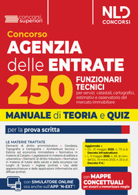 Concorso agenzia delle entrate 250 funzionari tecnici - manuale con teoria e quiz 