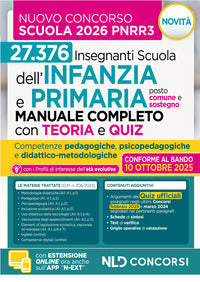 Concorso scuola pnrr3 - manuale infanzia e primaria con teoria e test di verifica per il concorso 