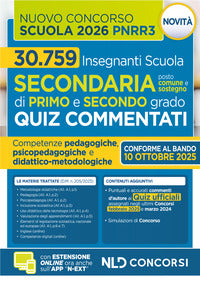Concorso scuola pnrr3 - quiz commentati con svolgimento prove ufficiali concorso 2025 2026 