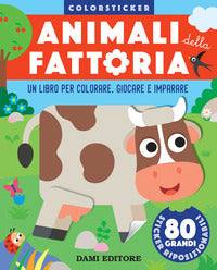 Animali della fattoria - colorsticker 