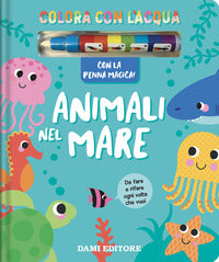 Animali nel mare- colora con l'acqua 