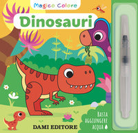 Dinosauri - magico colore a colori con pennello ad acqua 