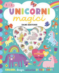 Unicorni magici - sticker in feltro 