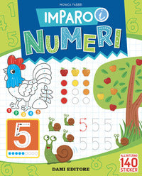 Imparo i numeri con adesivi 