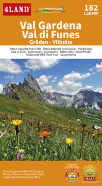 Val gardena val di funes 1: 25.000 