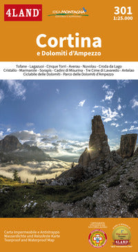 Cortina e dolomiti d'ampezzo 1:25.000 