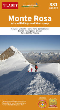 Monte rosa 1:25.000 alte valli di ayas 
