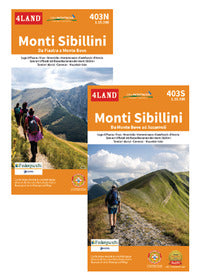 Monti sibillini 1:25.000 