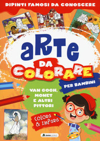 Van gogh monet e altri pittori - arte da colorare per bambini 