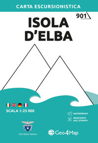 Isola d'elba - carta escursionistica 1:25.000 