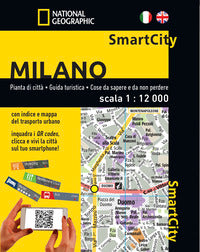 Milano smart city - pianta di citta' 1:12.000 national geographic 