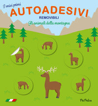 Animali della montagna i miei primi autoadesivi removibili 