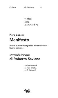 Manifesto - nuova ediz. 